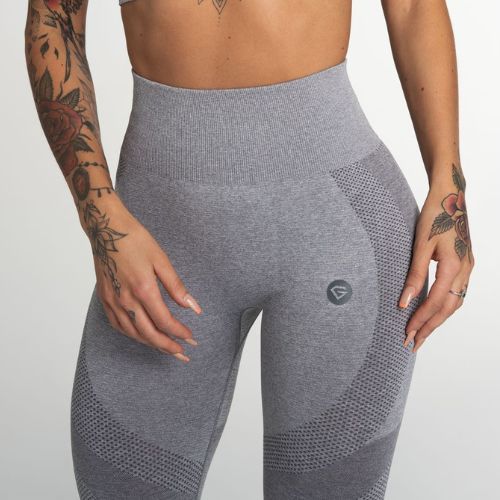 Colanți de antrenament pentru femei Gym Glamour Light Grey Fusion 331