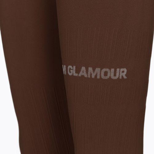 Colanți de antrenament pentru femei Gym Glamour Push Up Chocolate 370