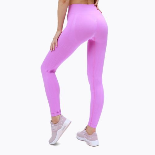 Colanți de antrenament pentru femeiGym Glamour Push Up Pink 368