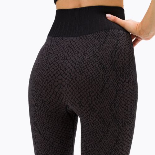 Jambiere pentru femei Gym Glamour snake gri 365