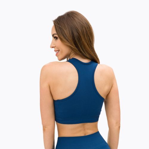 Sutien de fitness Gym Glamour Push Up Classic Blue 321