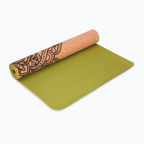 Covoraș de yoga din plută Spokey Savasana Mand maro 926537