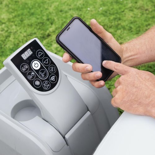 Bestway Lay-Z-Spa Bazin gonflabil cu hidromasaj Havana alb-negru 60035