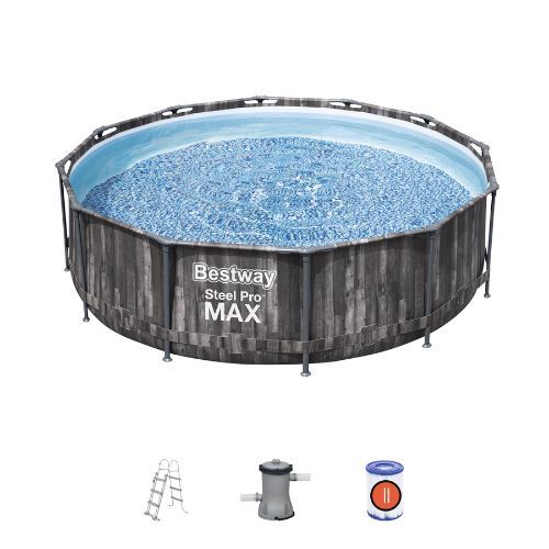 Bestway Steel Pro Max Round Pool Gri 5614X
