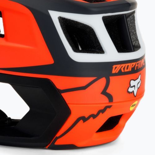 Cască de bicicletă FOX Dropframe Pro Dvide portocaliu-negru 29396