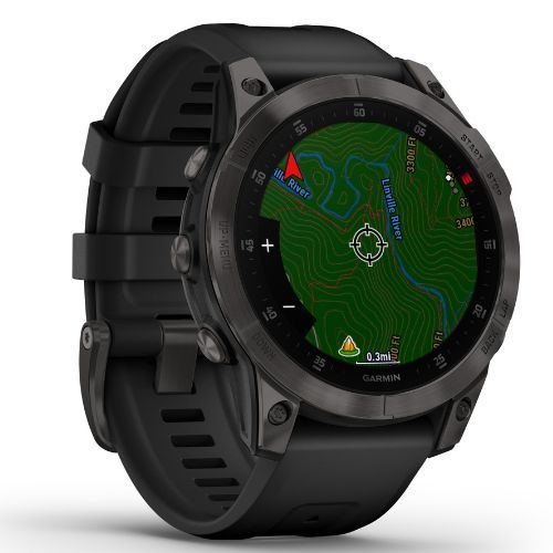 Ceas sport Garmin Epix 2 Sapphire HRM Elevate Ox negru 010-02582-11