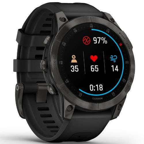 Ceas sport Garmin Epix 2 Sapphire HRM Elevate Ox negru 010-02582-11