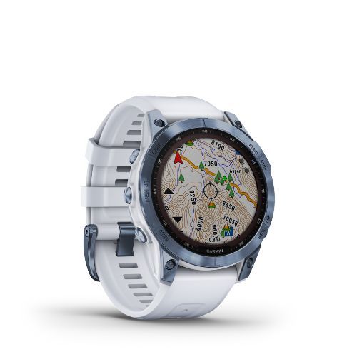 Ceas sport Garmin Fenix 7 Sapphire Solar Hrm Elevate Ox albastru 010-02540-25