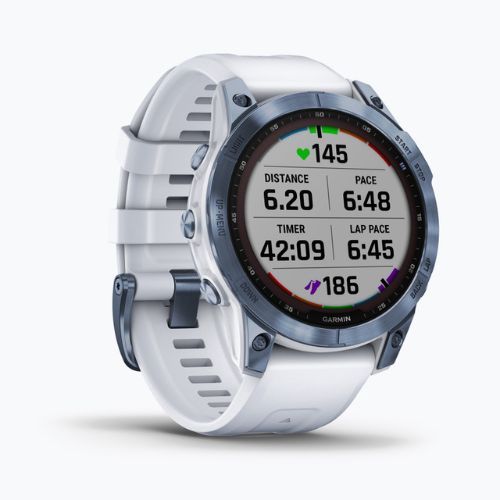 Ceas sport Garmin Fenix 7 Sapphire Solar Hrm Elevate Ox albastru 010-02540-25