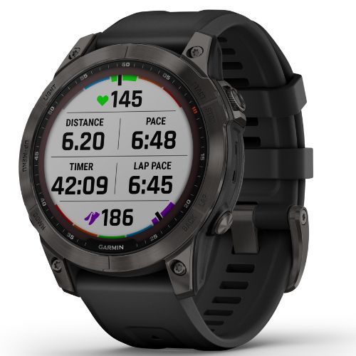 Ceas sport Garmin Fenix 7 Sapphire Solar Hrm Elevate Ox negru 010-02540-21