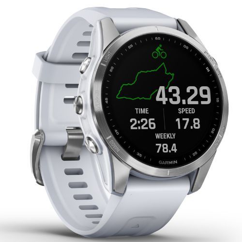 Ceas sport Garmin Fenix 7S Hrm Elevate Ox argintiu 010-02539-03