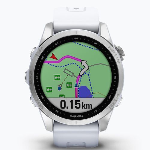 Ceas sport Garmin Fenix 7S Hrm Elevate Ox argintiu 010-02539-03