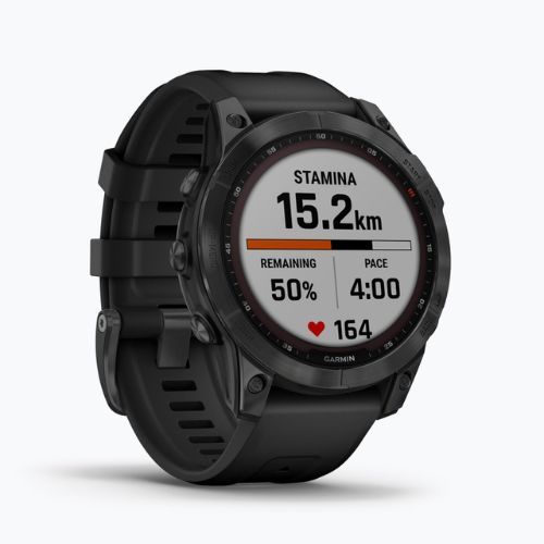 Ceas sport Garmin Fenix 7 Solar Hrm Elevate Ox negru 010-02540-11