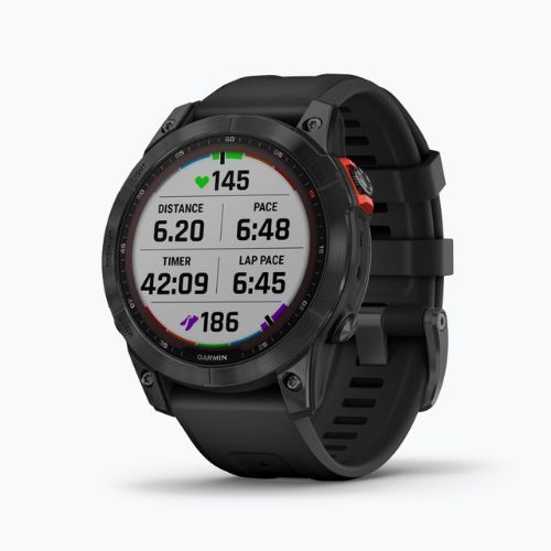 Ceas sport Garmin Fenix 7 Solar Hrm Elevate Ox negru 010-02540-11