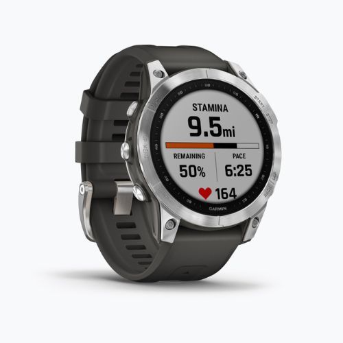 Ceas sport Garmin Fenix 7 Hrm Elevate Ox argintiu 010-02540-01