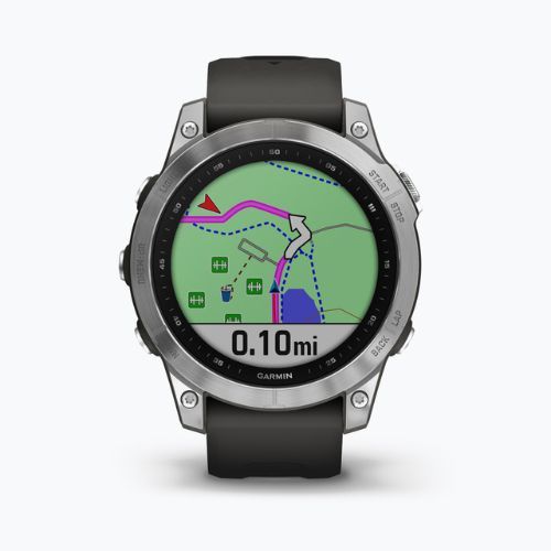 Ceas sport Garmin Fenix 7 Hrm Elevate Ox argintiu 010-02540-01