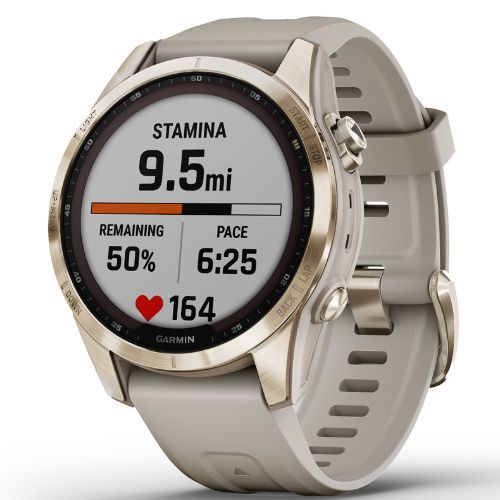 Ceas sport Garmin Fenix 7S Sapphire Solar Hrm Elevate Ox galben 010-02539-21