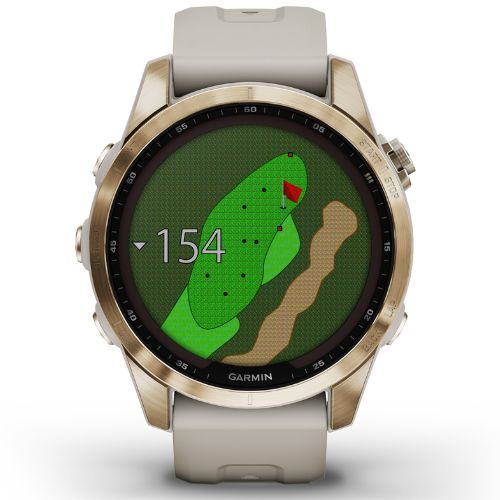 Ceas sport Garmin Fenix 7S Sapphire Solar Hrm Elevate Ox galben 010-02539-21