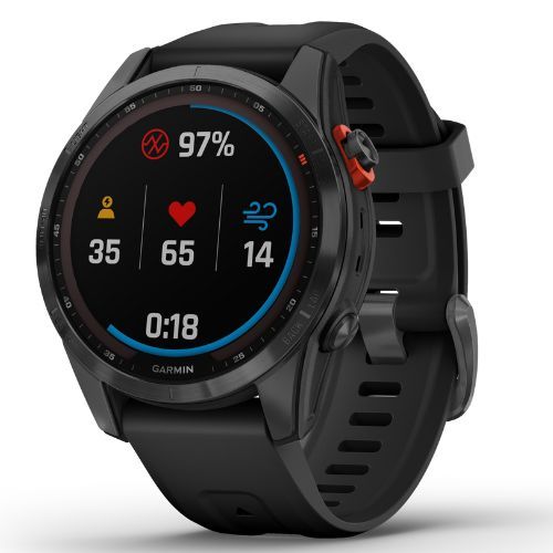 Ceas sport Garmin Fenix 7S Solar Hrm Elevate Ox gri 010-02539-13