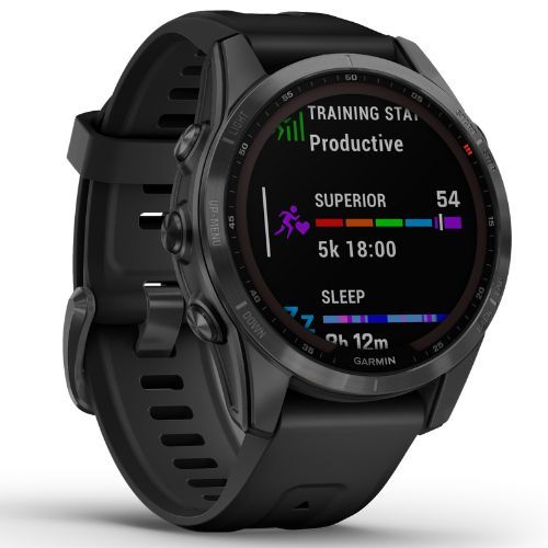 Ceas sport Garmin Fenix 7S Solar Hrm Elevate Ox gri 010-02539-13