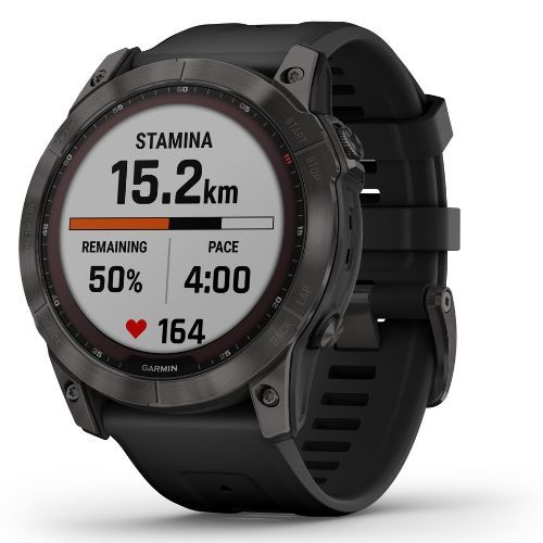 Ceas sport Garmin Fenix 7X Sapphire Solar Hrm Elevate Ox negru 010-02541-23