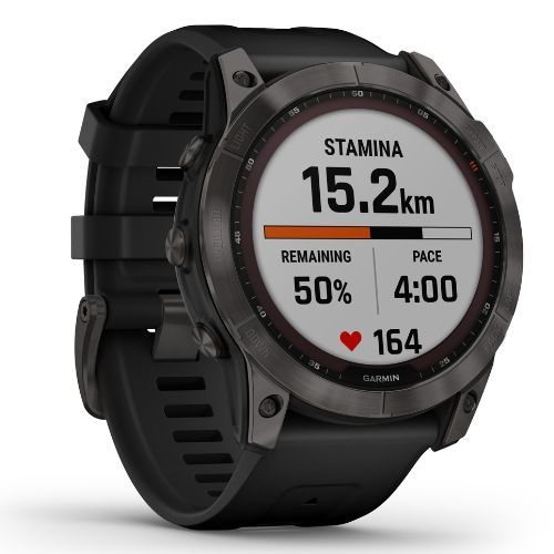 Ceas sport Garmin Fenix 7X Sapphire Solar Hrm Elevate Ox negru 010-02541-11
