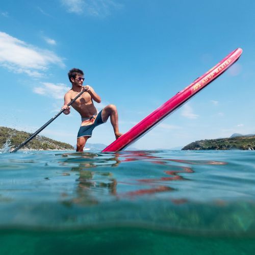 Placă SUP Aqua Marina Marina Coral Touring - Touring iSUP, 3.5m/15cm, cu vâslă și leash roză BT-22CTP