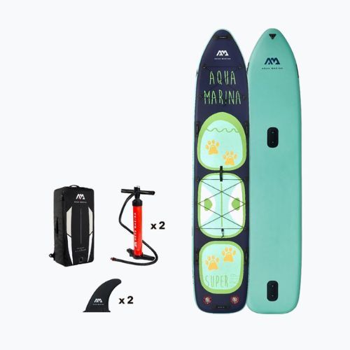 Placă SUP Aqua Marina Super Trip Tandem - Family iSUP, 4.27m/15cm verde BT-20ST02