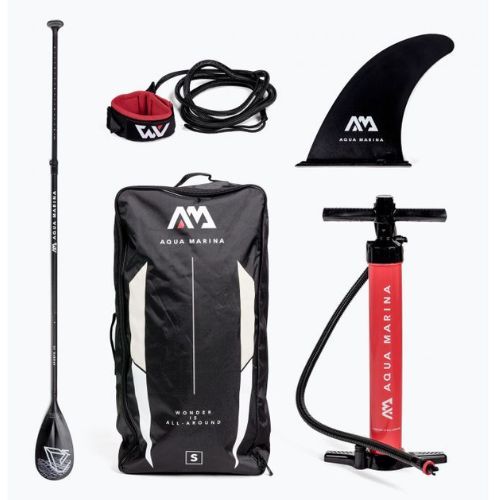 Placă SUP Aqua Marina Vibrant - Youth iSUP, 2.44m/10cm, cu vâslă și lesă de siguranță albastră BT-22VIP