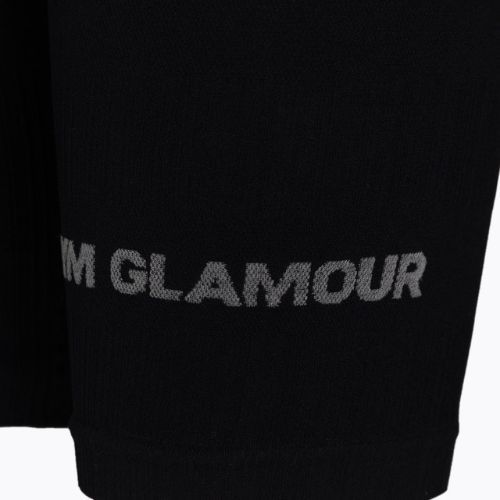 Colanți scurți de antrenament pentru femei Gym Glamour Push Up Deep Black 315