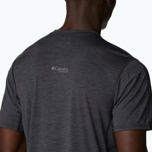 Columbia Titan Pass tricou de trekking pentru bărbați Tricou grafic 010 negru 1991471