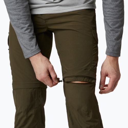 Pantaloni de bărbați Columbia Silver Ridge II converti 319 pantaloni cu picior detașabil de culoare verde 1794891