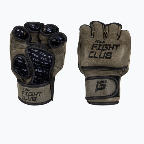 Mănuși de grappling KSW Fight Club maro Gloves_FCL