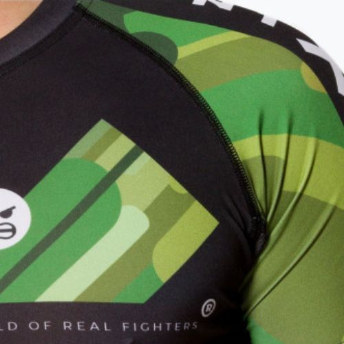 Bărbați KSW Camo Rashguard negru