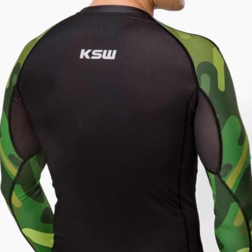 KSW Rashguard pentru bărbați Camo LS negru