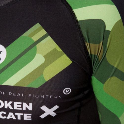 KSW Rashguard pentru bărbați Camo LS negru