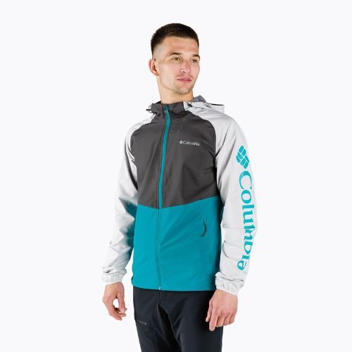 Columbia Panther Creek jachetă softshell pentru bărbați albastru/gri 1840711