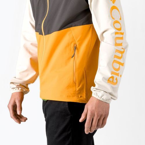 Jacheta de ploaie Columbia Panther Creek pentru bărbați 880 negru/galben 1840711