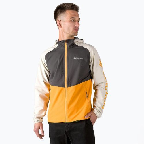 Jacheta de ploaie Columbia Panther Creek pentru bărbați 880 negru/galben 1840711