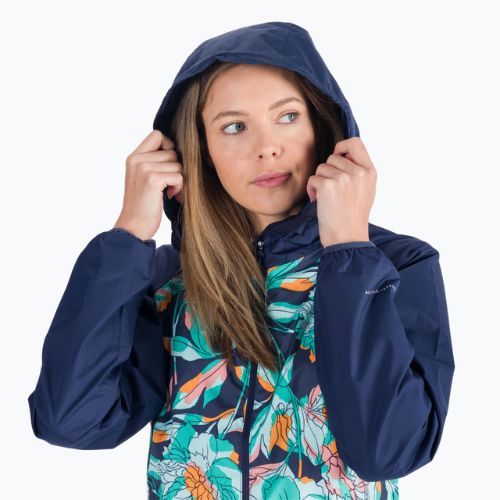 Jachetă impermeabilă pentru femei Columbia Street 469 albastru marin 1718001