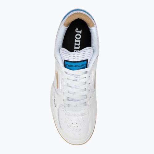 Ghete de fotbal Joma Top Flex IN alb/auriu