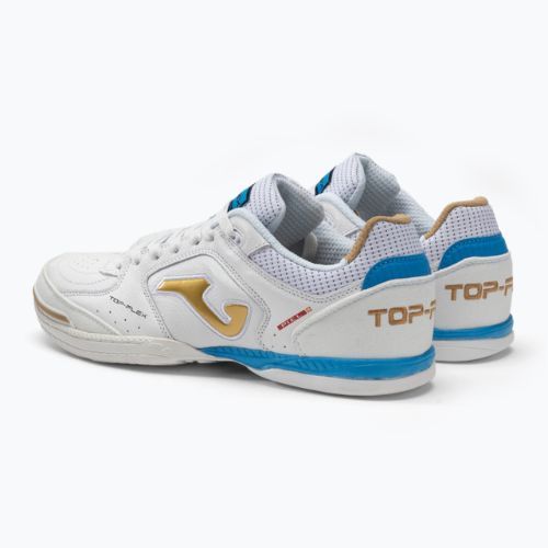 Ghete de fotbal Joma Top Flex IN alb/auriu