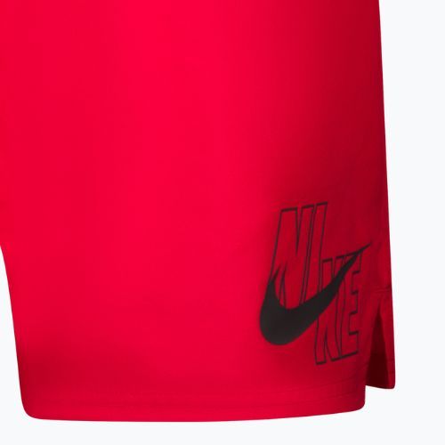 Pantaloni scurți de baie bărbați Nike Logo Solid 5" Volley roșu NESSA566-614