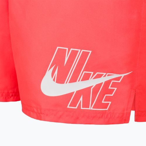 Pantaloni scurți de baie Nike Logo Solid 5" Volley pentru bărbați, portocaliu NESSA566-631