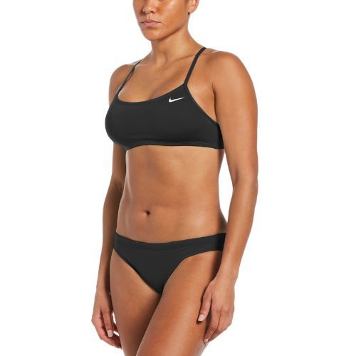 Costum de baie din două piese pentru femei Nike Essential Sports Bikini negru NESSA211-001