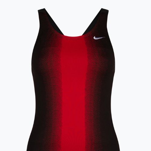 Costum de baie dintr-o singură piesă pentru femei Nike Fade Sting negru și roșu NESS8050-614