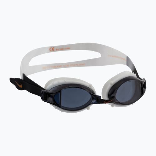 Ochelari de înot pentru copii Nike CHROME JUNIOR negru și alb NESSA188-014