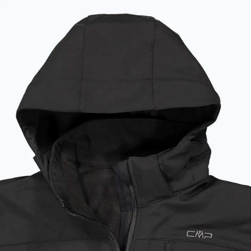 Jachetă softshell CMP Zip U901 pentru bărbați, negru 3A01787N/U901/48