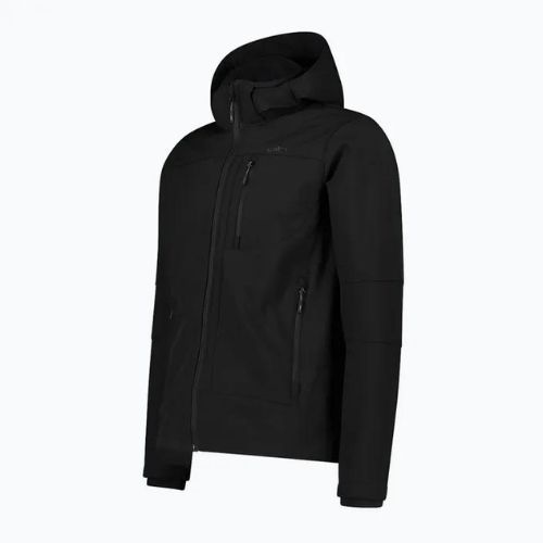 Jachetă softshell CMP Zip U901 pentru bărbați, negru 3A01787N/U901/48