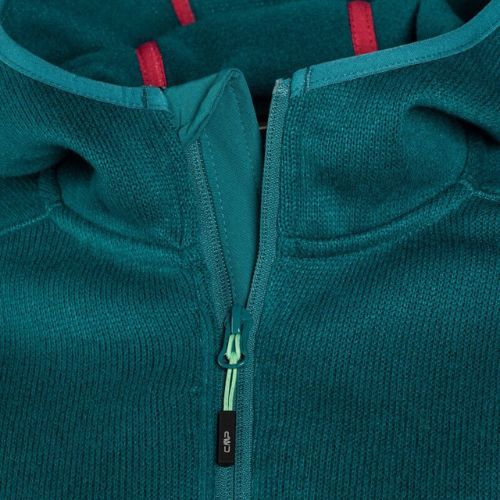 Hanorac din fleece CMP Fix 12EG pentru femei, verde 3H19826/12EG/D36